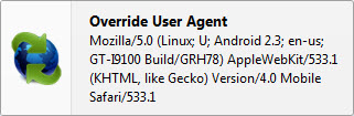 Android user agent