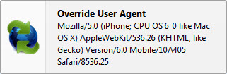 iPhone user agent