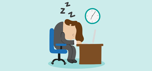 Man Sleeping on Office Desk. Vector By FreePik from http://www.freepik.com