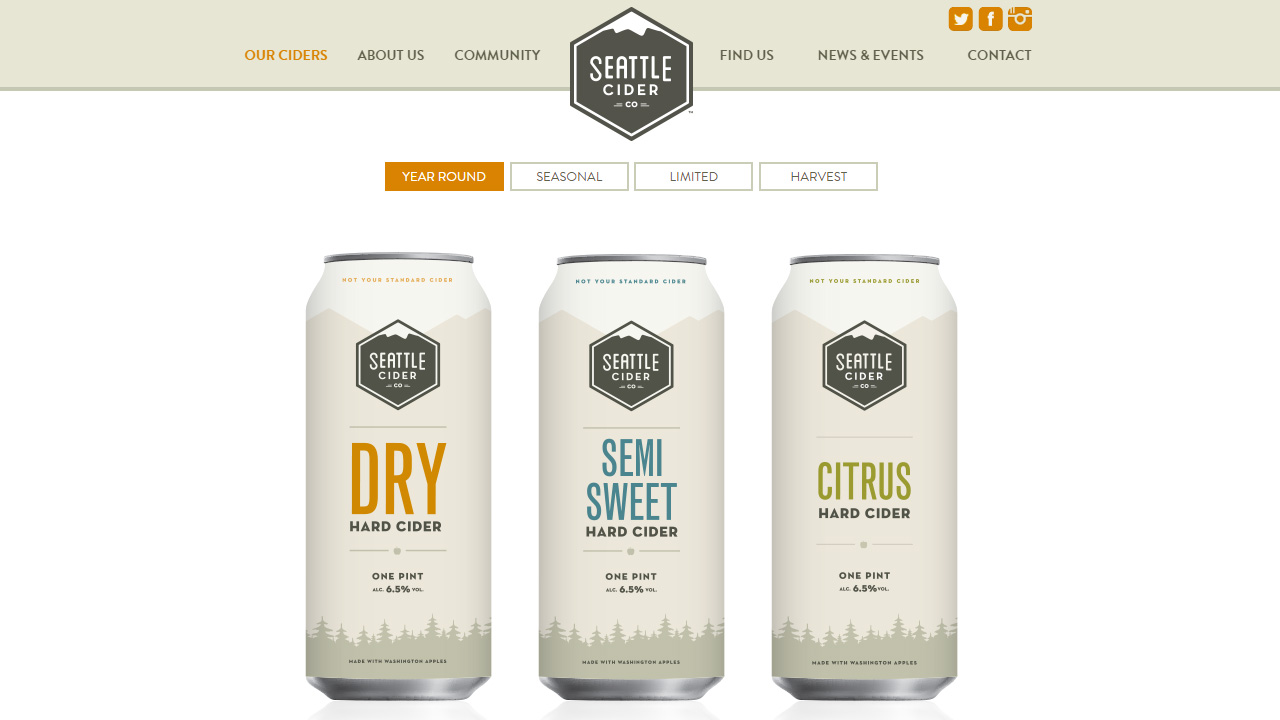 Seattle Cider Homepage