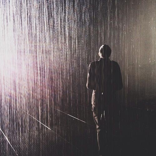 Rain Room exhibition at The Barbican Centre