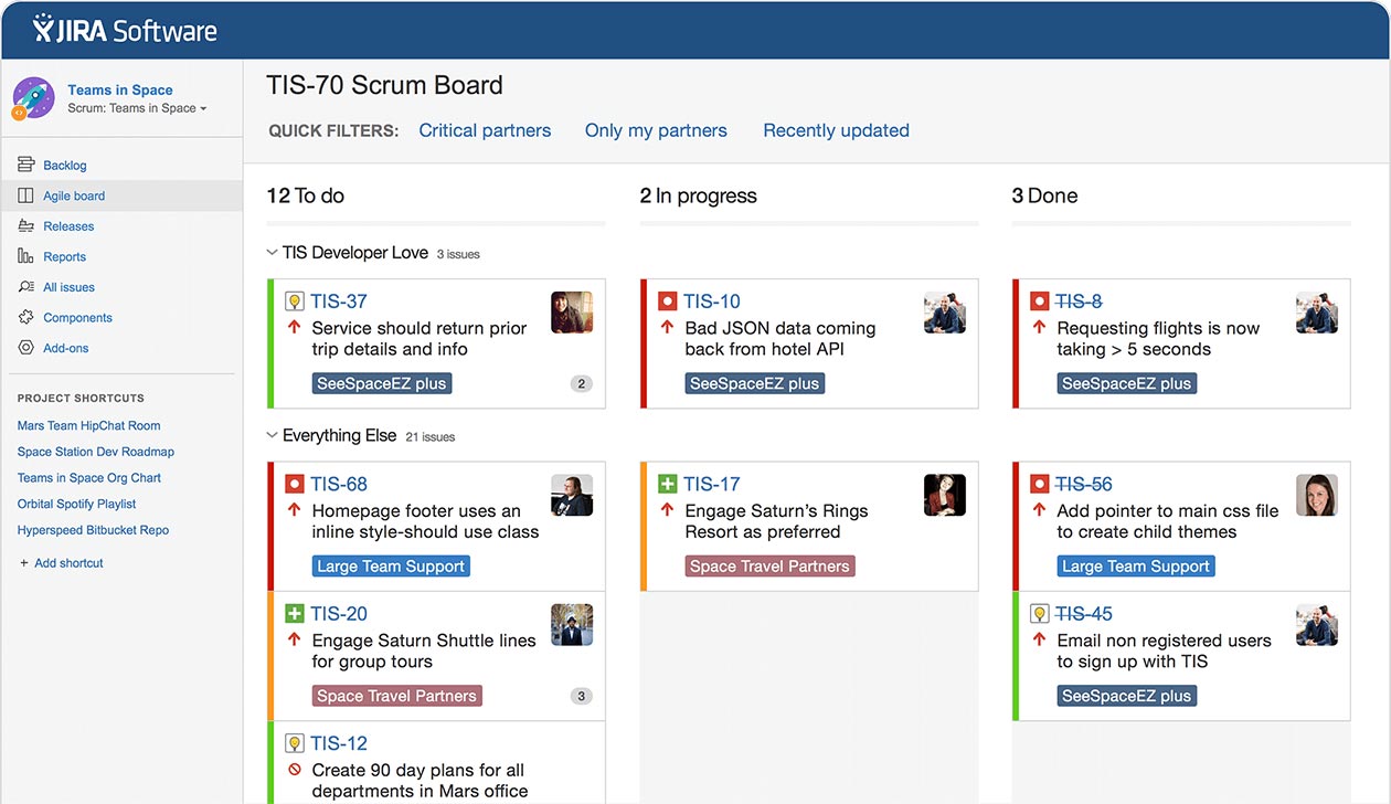 JIRA Interface