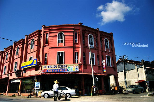 Some of the refurbished Pre-WWII buildings in Batu Pahat