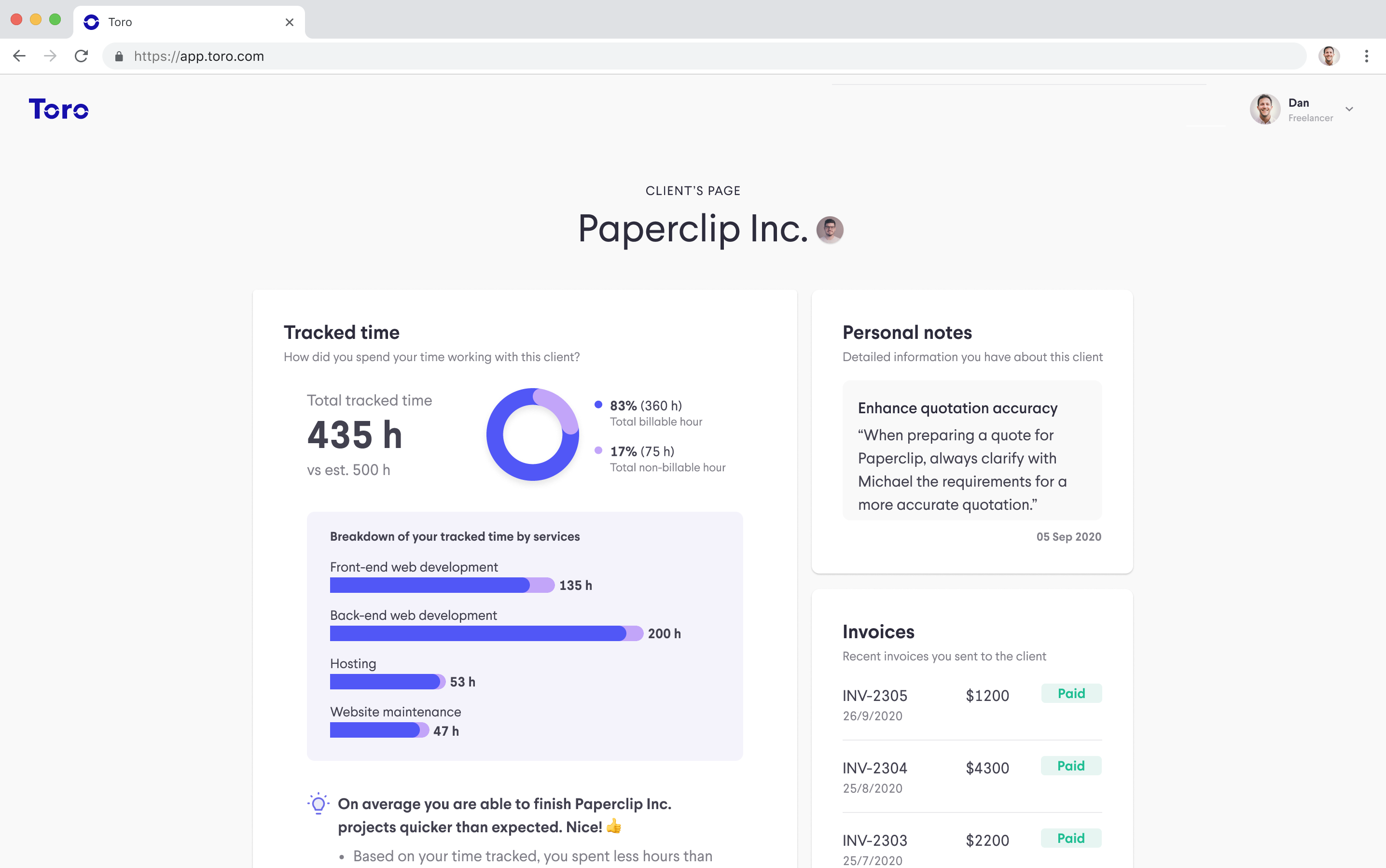 Guidance to efficiently designing a product